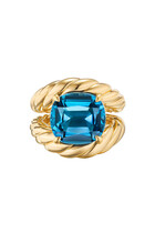 Marbella Ring, 18K Yellow Gold With Hampton Blue Topaz